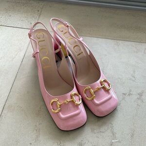 Gucci pink heels